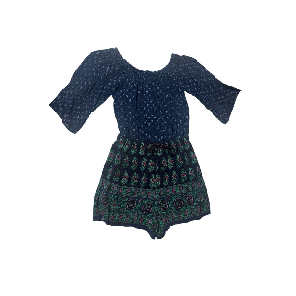 Anthropologie Ett:Twa Kaleo Romper Size Small Boho Shorts Excellent Condition